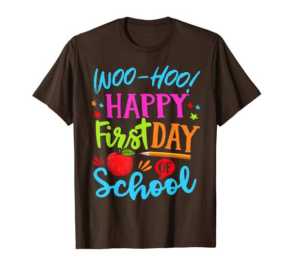 

woo hoo happy first day of school shirt summer vacation t-shirt, White;black