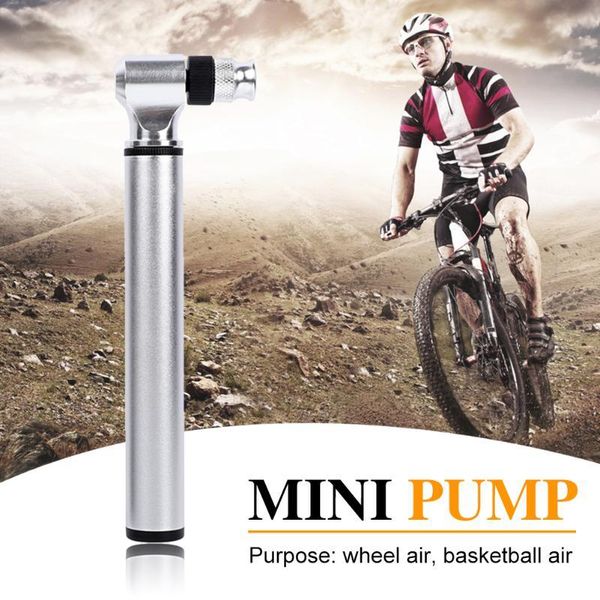 

bike pumps portable 300psi high pressure bicycle mini pump mountain wheel basketball football inflator cycling equipments