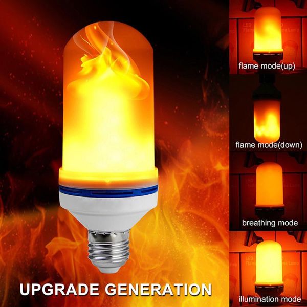 

bulbs decorative lamp led flame flashing fire simulation dynamic effect bulb b22 home e27 & tubes colored lights for house room