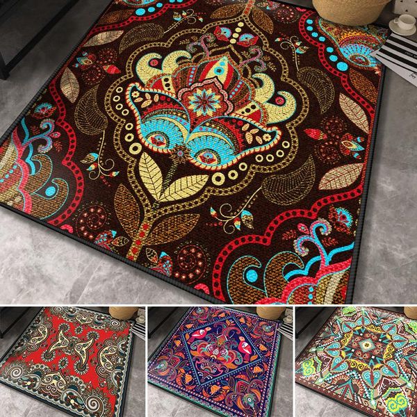 

carpets mandala ethnic style area rug large runner non-slip soft floor carpet for sofa desk chair living room bedroom home decor