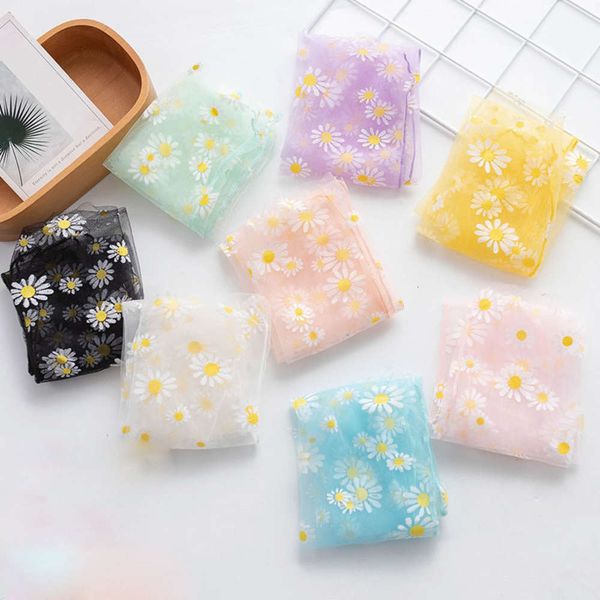 

spring thin transparent bud silk stockings small flower pile, Black;white