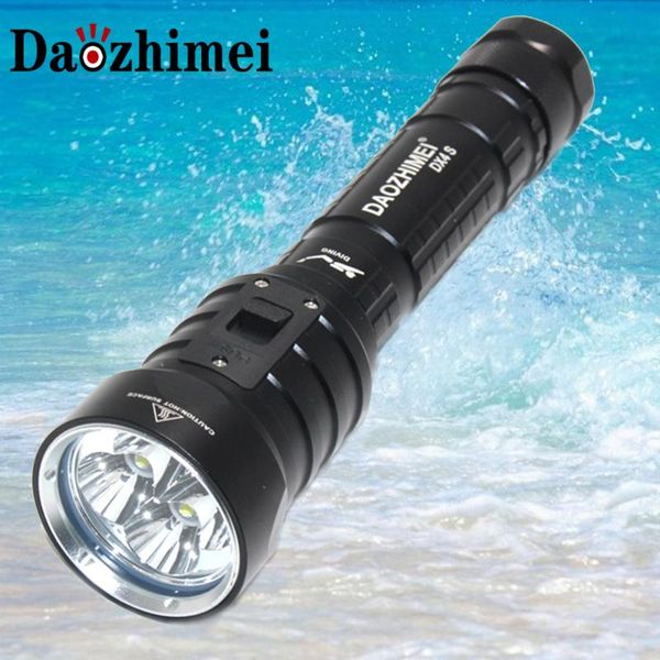 

3200 lumens dx4 xm-l2 u2 led diving 26650 scuba flash light tactical lanternaunderwater waterproof diving light