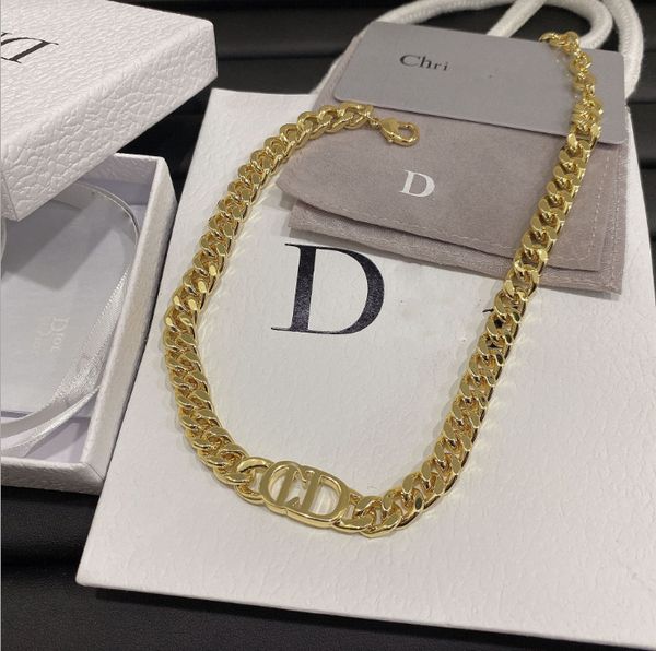 

d signature branded letter chain net red ins short clavicle gold tide hip hop bracelet, Black