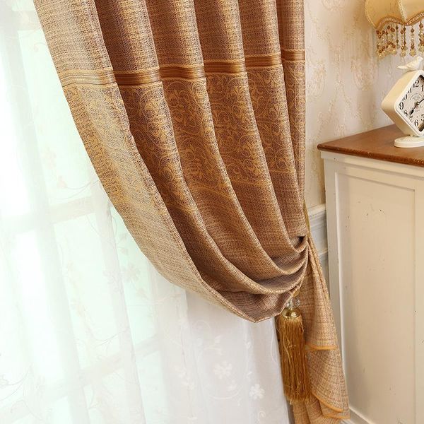 

curtain & drapes modern simple jacquard curtains for living room bedroom study high-end high-precision blackout tulle custom