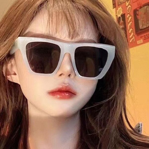 

sunglasses simple style women's candy colors square fashion brown, White;black