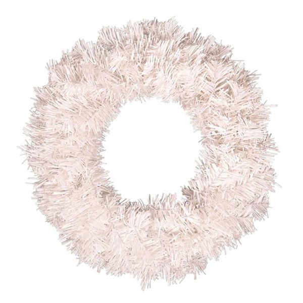 

white artificial pine wreath garland for front door, wedding, window, fireplace, parties, christmas, home decoration