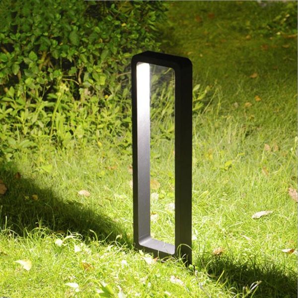 

1pcs 15w cob waterproof led garden lawn lamp modern aluminum pillar light outdoor courtyard villa landscape lawn bollards light
