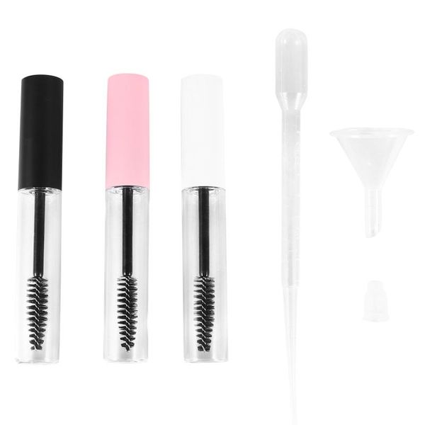 

storage bottles & jars 32pcs empty mascara tube 10ml eyelash container with funnel transfer pipettes