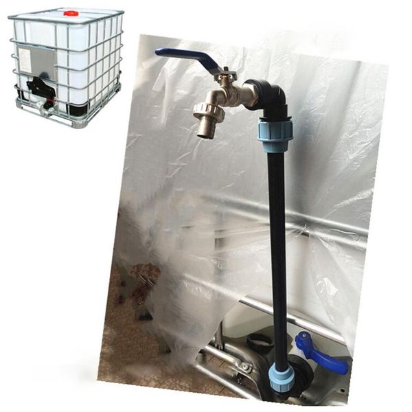 

watering equipments connector ibc 3/4 tap gooseneck adapter fittings outlet rain water tank