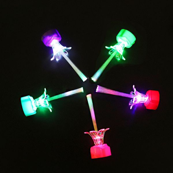 Lâmpada de fibra óptica criativa Flash flash colorido pequeno noite brinquedos infantis de infantil barracas de atacado