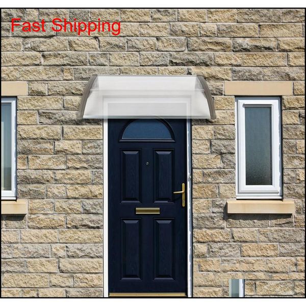 

100x80cm eaves canopy sun rain shelter window awning front door canopy outdoor door window plastic bracket abs cover qylspj bdenet