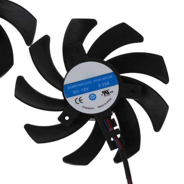

fans & coolings 2pcs/set cf9010h12s rx 480/470 vga gpu cooler graphics fan for xfx r9 390x/390 8g rx480 rx470 video card cooling