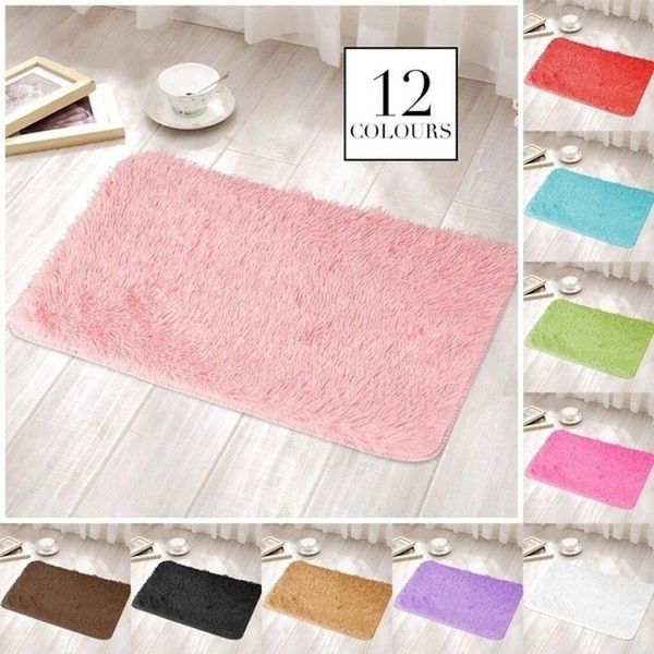 

carpets luxury shaggy bedroom rugs non-slip absorbent bath mat bathroom carpet washable fast drying door living room