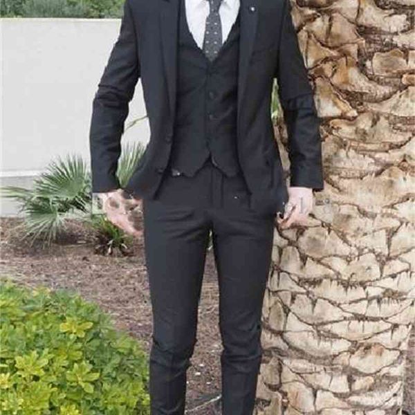 

men's suits & blazers black party dress men's ties tie fine fitting suits of men custom-made tuxedos (jacket + pants vest tie) zzp, White;black
