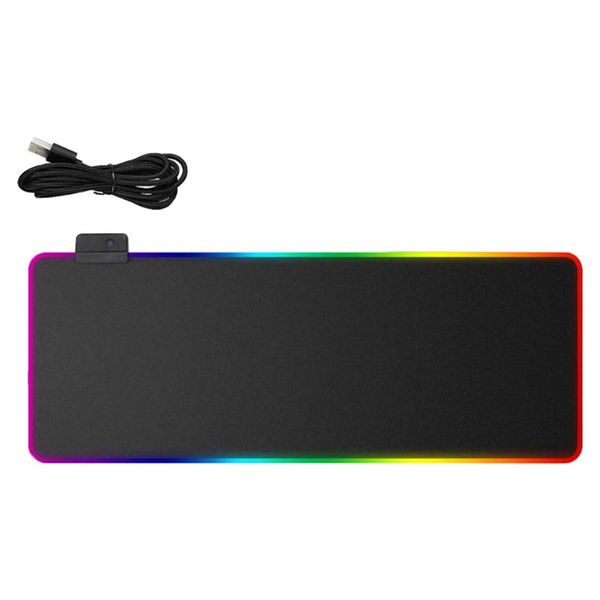 

mouse pads & wrist rests gaming pad computer mousepad rgb large gamer carpet big mause pc desk play mat with backlit