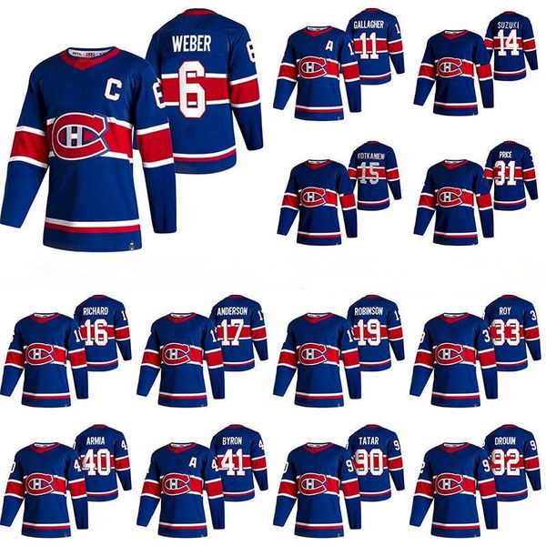 

reverse retro montreal canadiens 15 jesperi kotkaniemi 11 brendan gallagher carey price shea weber jonathan drouin nick suzuki hockey jersey, Black;red