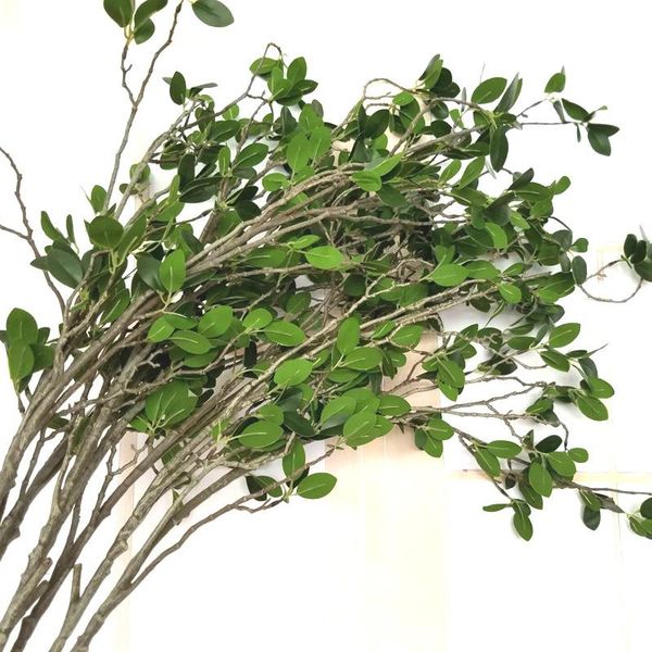 

decorative flowers & wreaths 2pcs artificial milan branch simulation flower green plants planting garden decoration outdoor