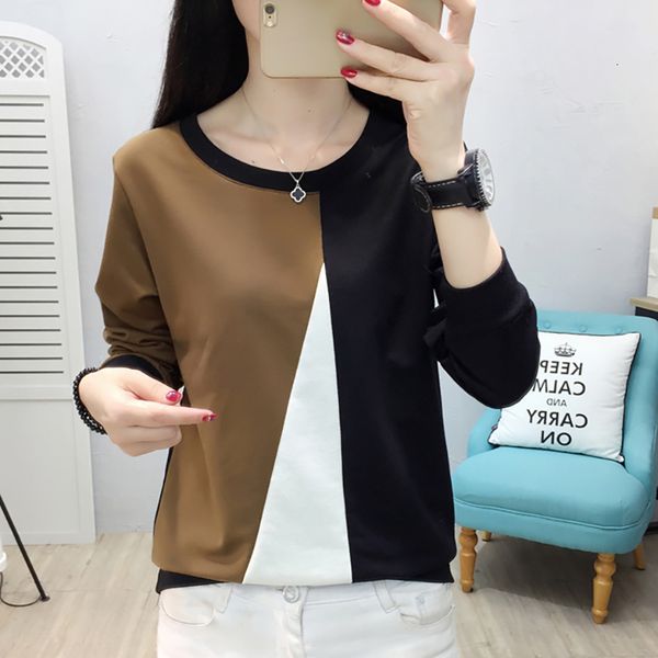 

women's jackets shintime suÃ©ter feminino da cor, moletom com capuz para mulheres , inverno, patchwork, algodÃ£o, manga comprida, plus si, Black;brown