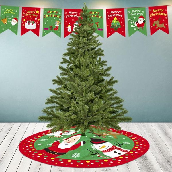

christmas decorations 33inch tree skirt decoration xmas floor mat cover home party natal navidad noel 2022 year supplies ornament