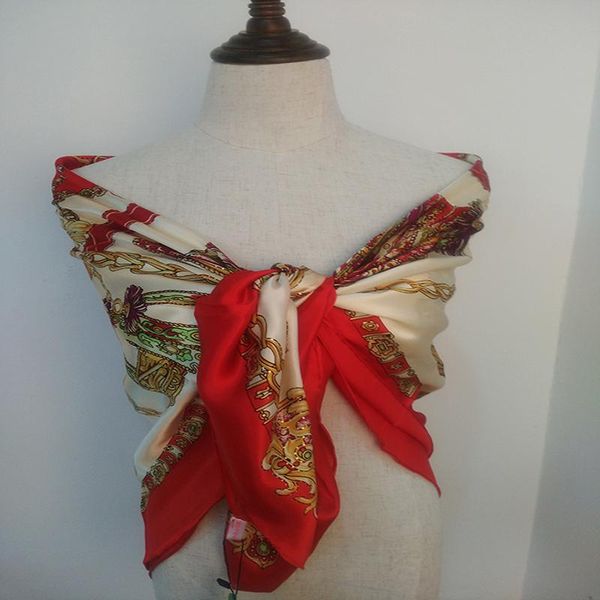 

scarves 2021 silk scarf shawl in the spring and autumn gift big square, Blue;gray