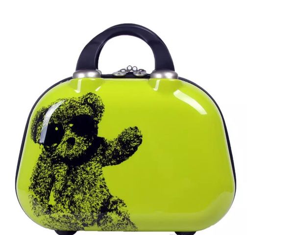 

2017 new small bear cosmetic bag women men casual travel bag multi functional cosmetic bags storage bag makeup handbag size 12inch