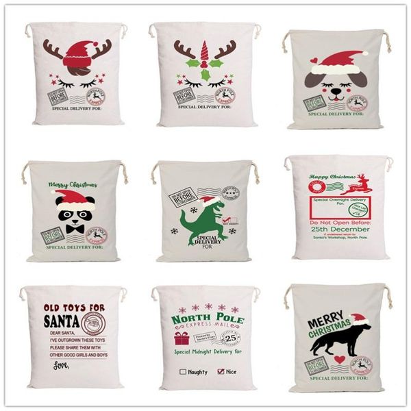 

christmas decorations santa sacks many styles large gift stocking bag claus deer candy cane big enough festival home decoration