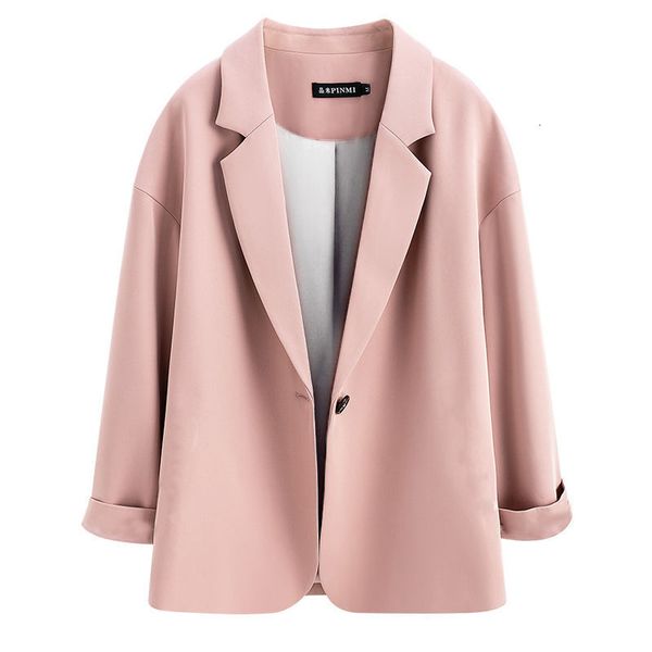 

women's suits & blazers female blazer spring inlaid single button, shoulder drop, solid, loose, urban, women's clothing gpiv, White;black