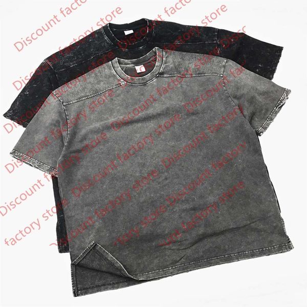

reversed terry oversize t-shirt summer washed cotton raglan tee hip hop streetwear, White;black