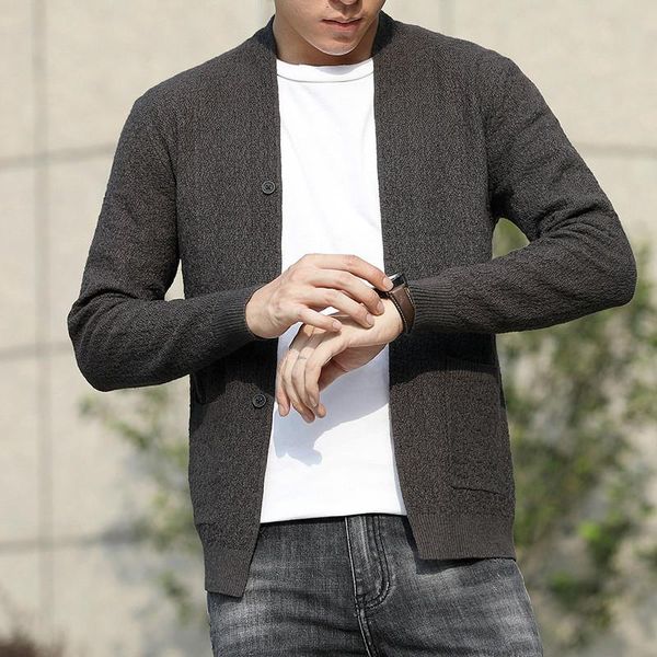 

men's sweaters spring autumn mens knitted cardigan long sleeve korean boys sweater casual knitwear male oversized 2xl 3xl 4xl, White;black