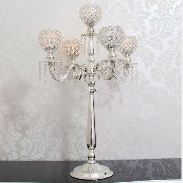 

candle holders 12pcs) crystal candelabra centerpieces gold wedding decoration 5 arms metal holder 1425