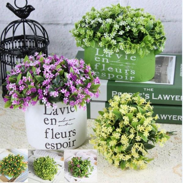 

decorative flowers & wreaths 1 bouquet mini green grass bonsai miniascape potted arranging accessories simulation plant artificial
