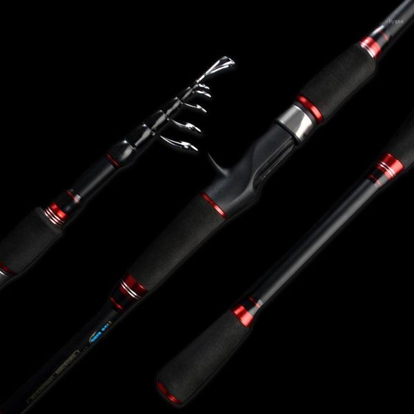 

travel spinning rods ultralight 2.4m 2.7m carbon casting lure fishing rod sea 2.1m 1.8m short portable pole boat