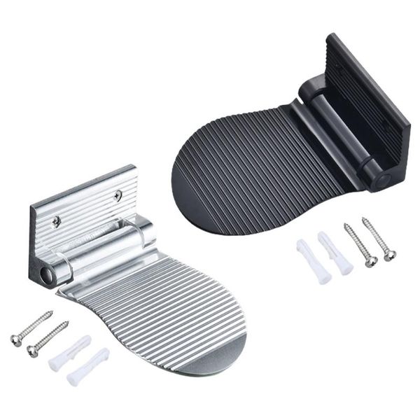 

multipurpose bathroom pedal shower room wall mounted anti-slip aluminum safety foot rest safety pedal hanger protection