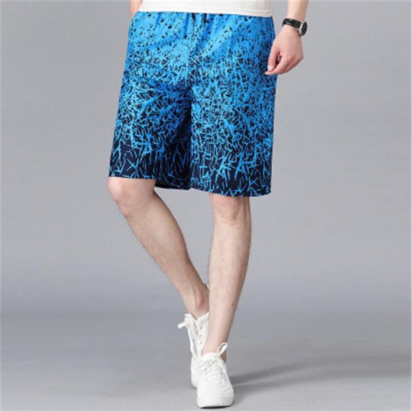

mens personalized printed beach pants fashion trend summer casual shorts elastic waist designer new male casyal slim sports shorts, White;black
