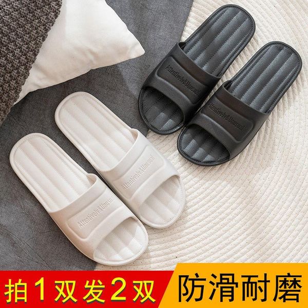 

slippers shoes women slipper female summer antiskid sandalias mujer, Black