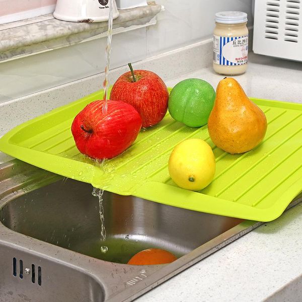 

kitchen storage & organization double layer dish tray drainer vegetable fruit drying rack washing holder organizer trays decorative