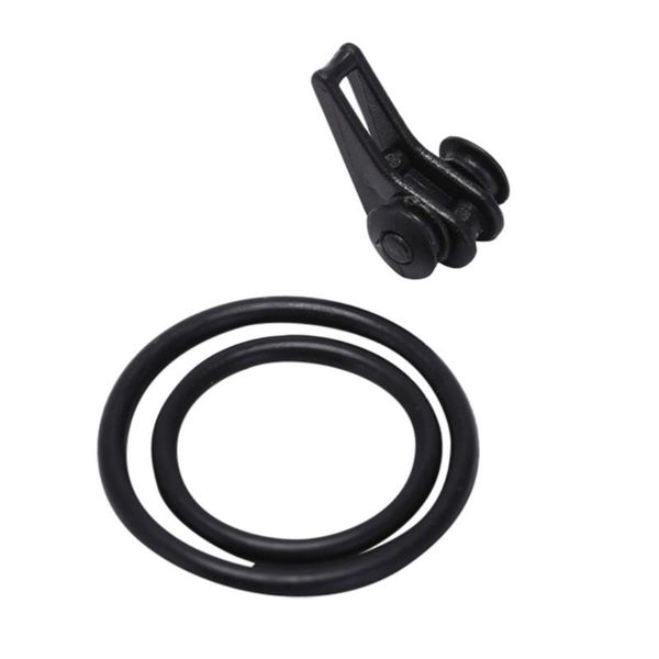 

10pcs fishing bait fishing hook tackle accessories with silicone ring for enthusiastics