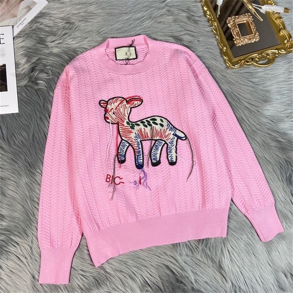 

new fashion brand gujia round neck pullover in autumn and winter of 20li, White;black