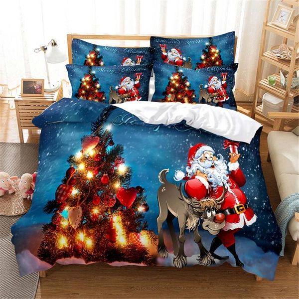 

bedding sets 3d christmas set  duvet cover bed cotton bedroom