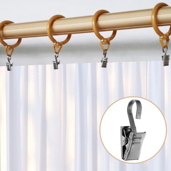 

curtain & drapes 40pcs bathroom metal clips shower hangers