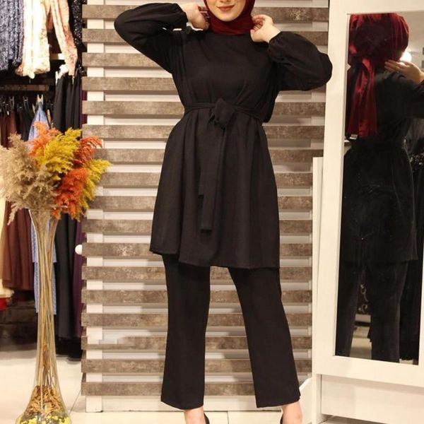 

women's pants & capris high waist set autumn long sleeve blouse wide leg streetwear two piece sweatshirt sweatpants, Black;white