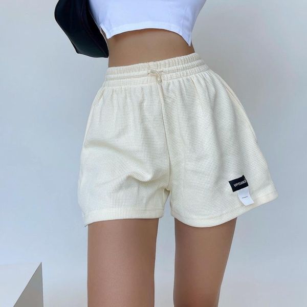 

women's shorts womengaga workout sports summer thin high waist loose wide leg casual mini short korean girl female n9kw, White;black