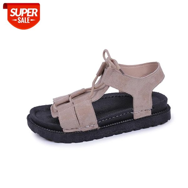 

women's sandals gladiator style round toe thick-bottomed beach shoes summer leisure lace-up platform heel shoes ladies #y36j, Black