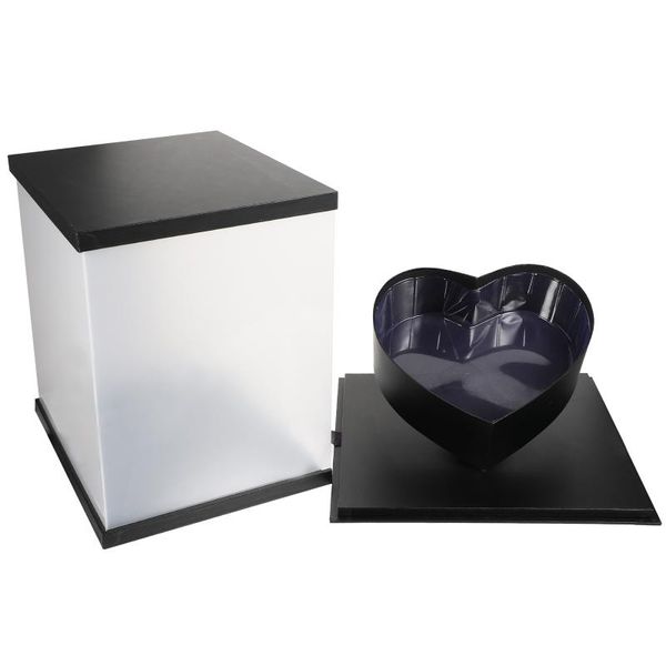 

gift wrap valentine's day storage container flower box case with ribbon