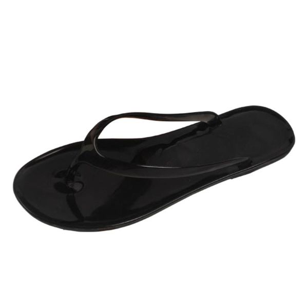 

slippers sagace 2021 summer beach flip flops women wear-resistant non-slip home slides casual slipper shoes jelly, Black