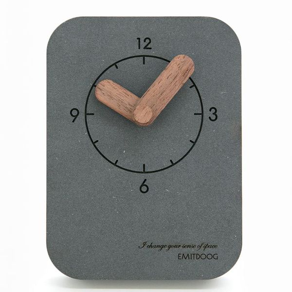 

wall clocks emitdoog g74 digital concrete promotional desk clock square po frame wooden office table for gift