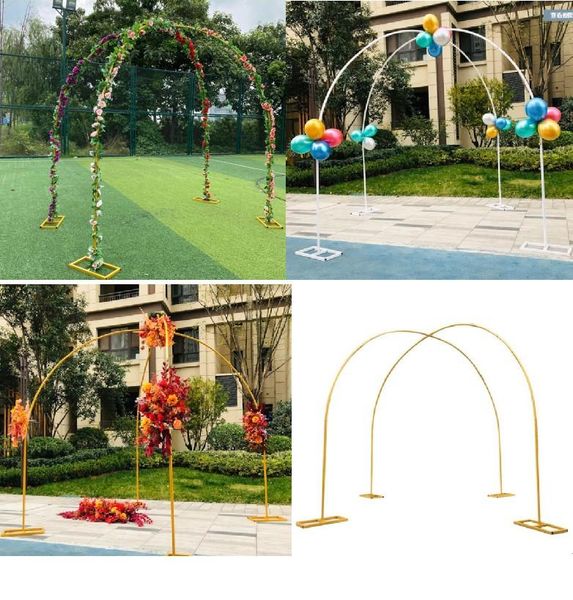 

party decoration romantic village wedding geometric pavilion metal diy arch guide event grand stage pergola vine shelf iron archway flower r