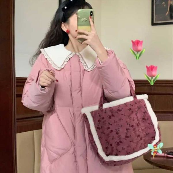 

women's down & parkas 2021 padded jacket mid-length mori winter style, Black