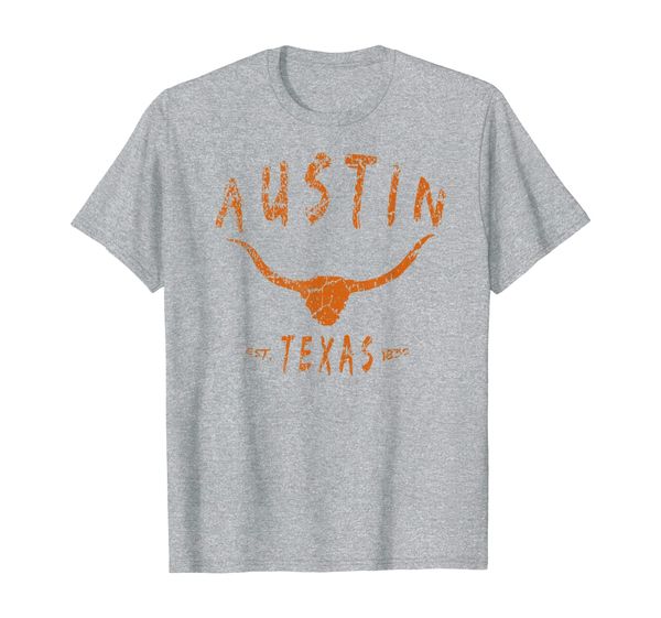 

austin texas tx vintage athletic sports design tee football t-shirt, White;black