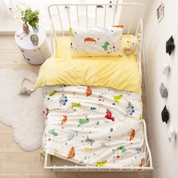 

bedding sets 3pcs/set baby girl boy pure cotton set borns infant children crib bed linen include quilt cover pillowcase sheet
